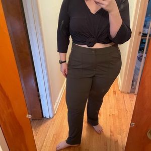 Athleta Trekkie Hike Pant Size 20 Olive Green